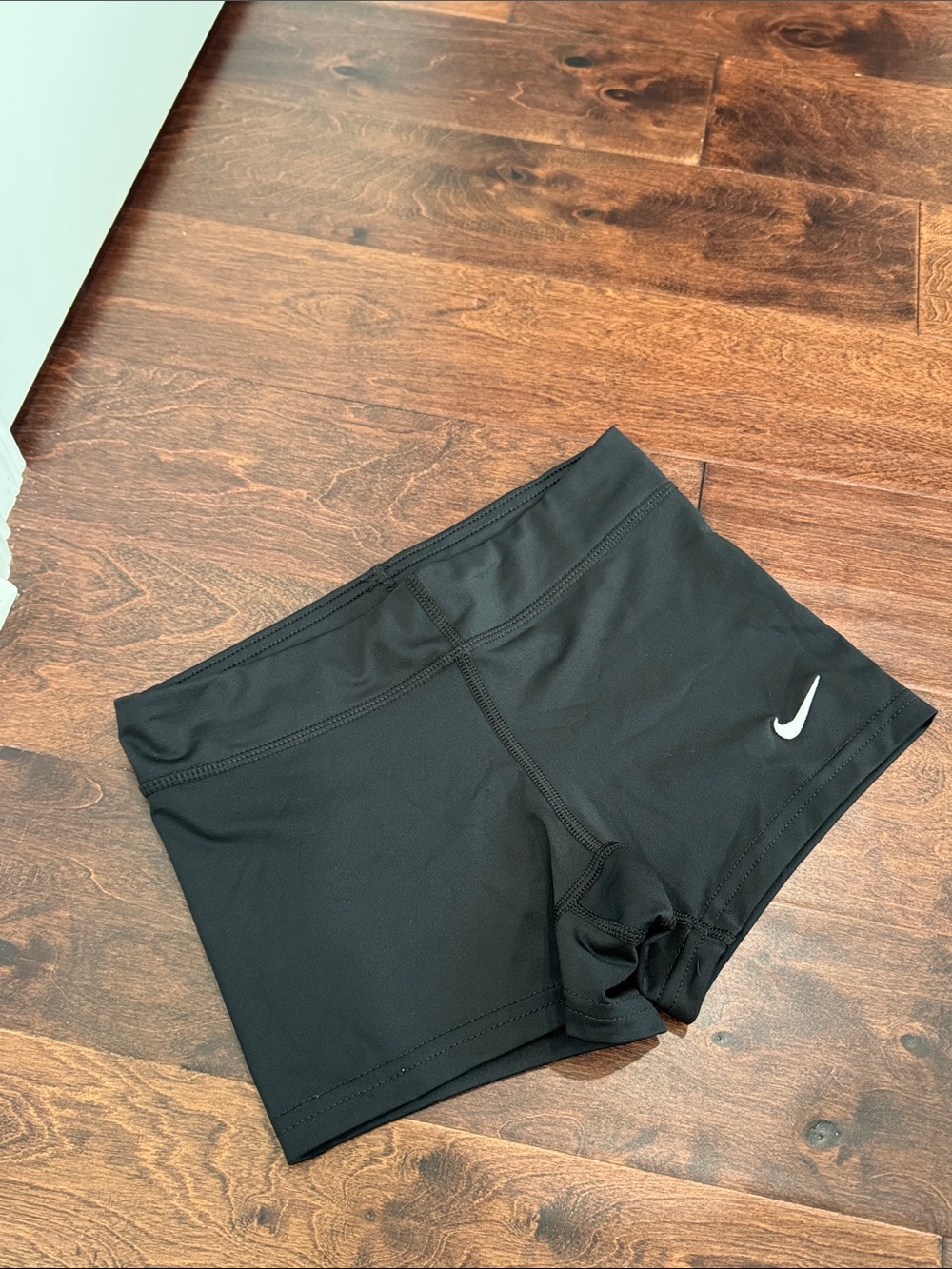 Nike Dri-Fit Girls Black Volleyball Shorts Spandex Competition Dance Gymnastics - Picture 4 of 5